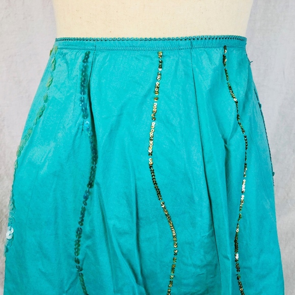 💼📁Bebe Blue Sequin Trimmed Size Small - Picture 3 of 8